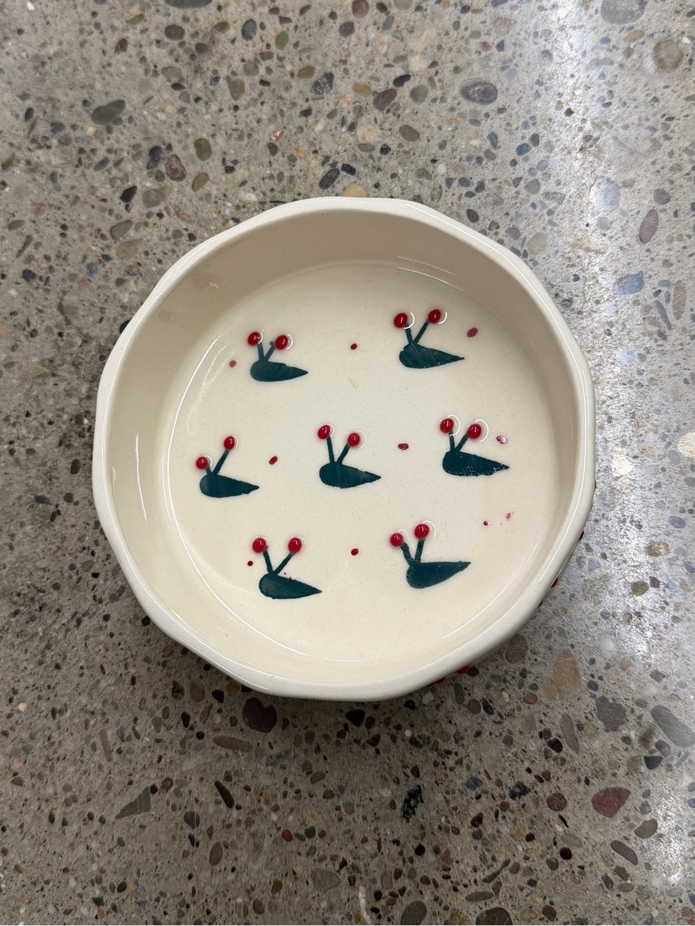 Ceramic small pet bowl